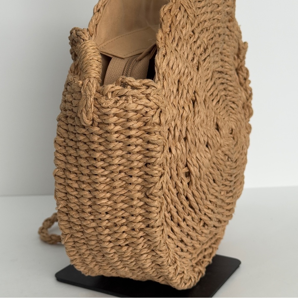 Straw Woven Bag Straw Tote Bag Straw Bag Large St… - image 3
